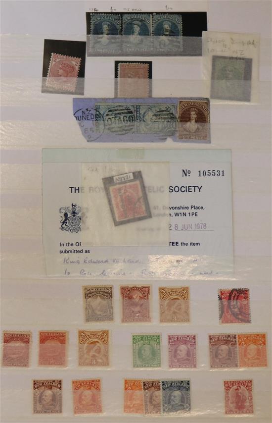 A QV to QEII selection of British Empire stamps in a stockbook